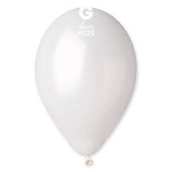Metallic Balloon White GM110-029 12 inch - Lift balloons