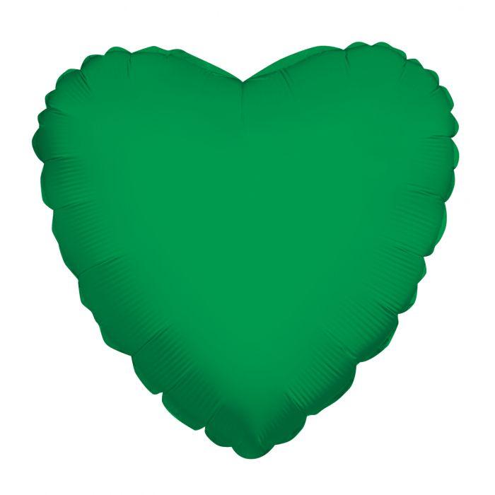 18" Green Heart - Lift balloons