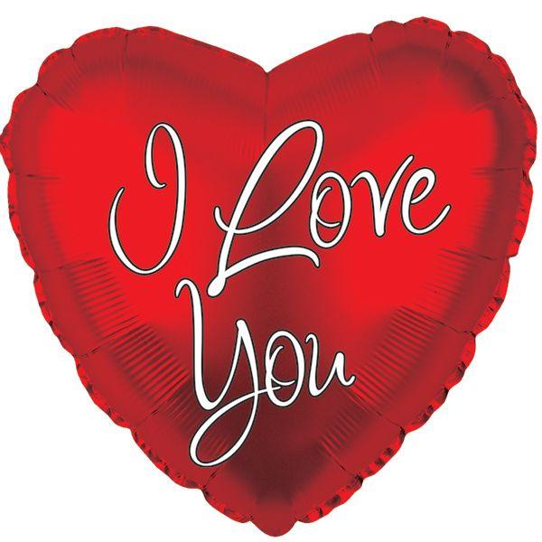 18" Script I Love You - Lift balloons