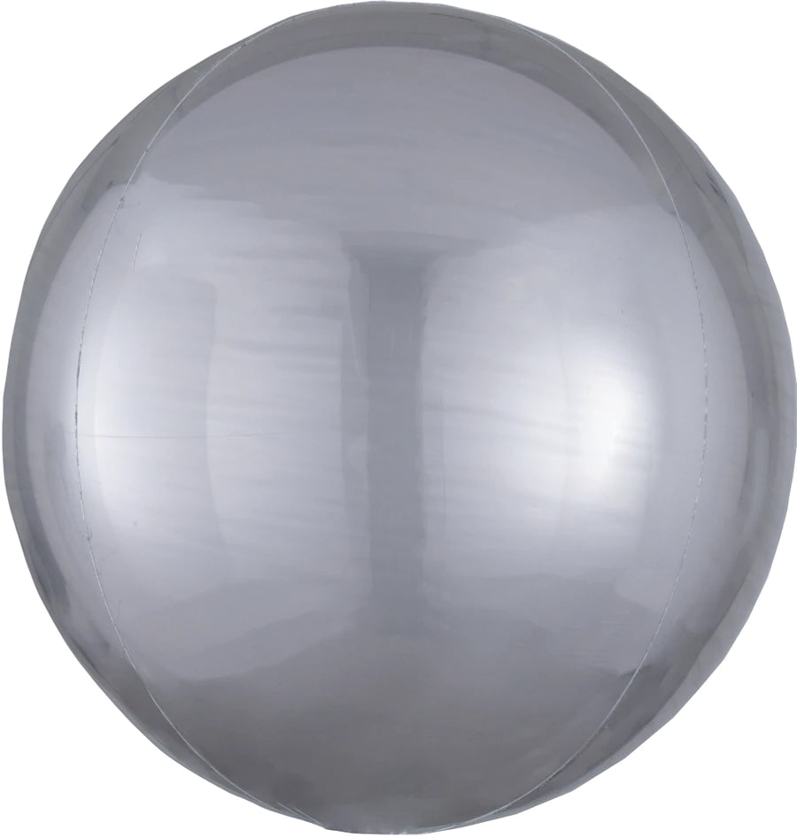 Orbz Silver 15" - (Single Pack). 2820101 - Lift balloons