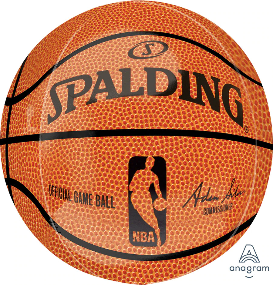 NBA Spalding Basketball Orbz 15" - (Single Pack). - Lift balloons