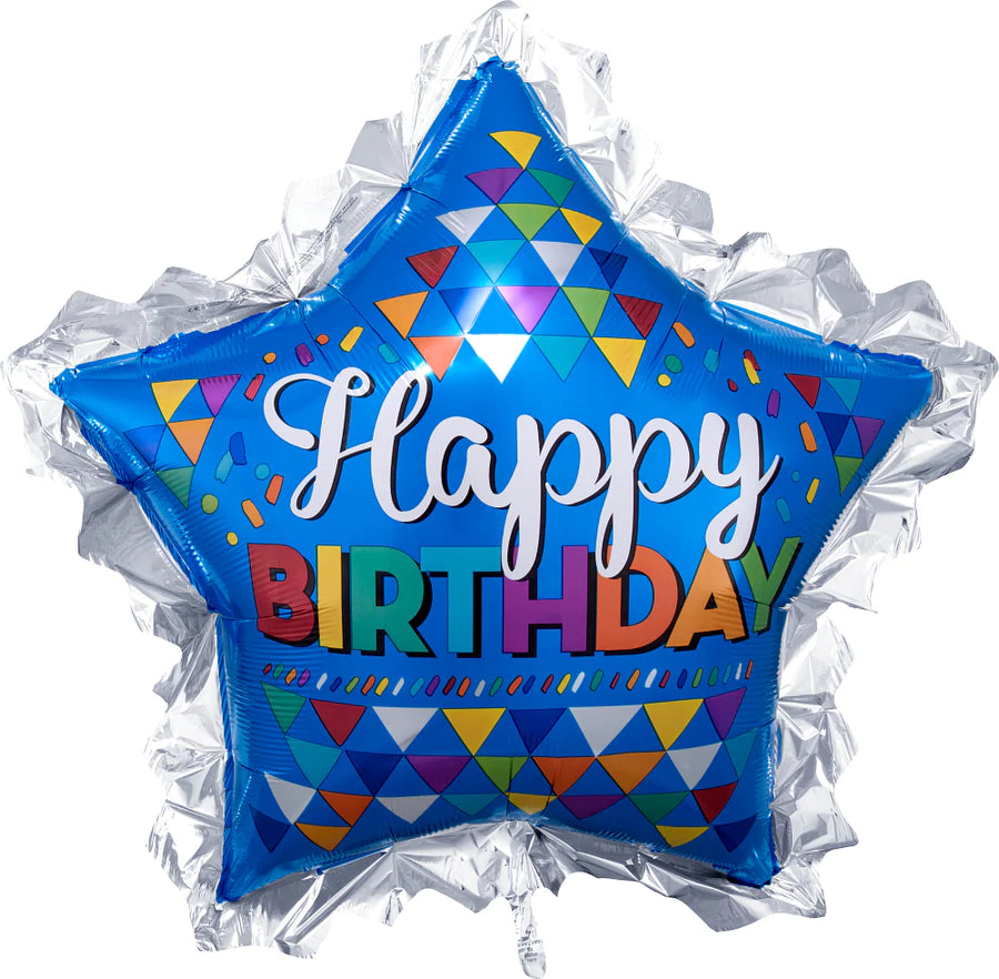 Happy Birthday SuperShape 34" - (Single Pack). 3361001 - Lift balloons