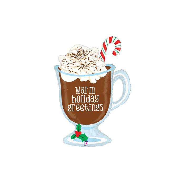 36" Warm Holiday Greetings - Lift balloons