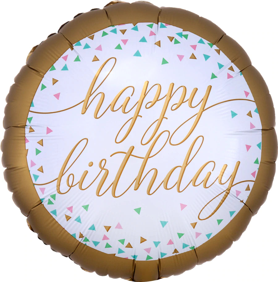 Pastel HBD Confetti 18" - Lift balloons