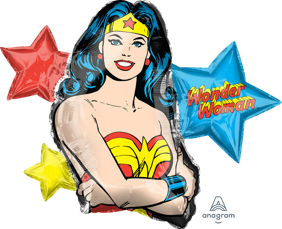 Wonder Woman 33" x 26" - (Single Pack). 3818001 - Lift balloons