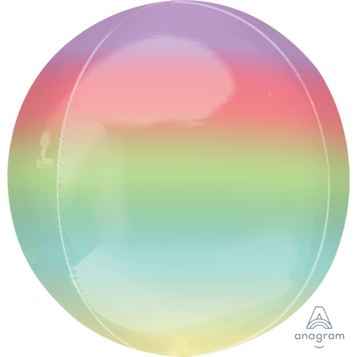 Rainbow Ombre Orbz. 16 inch - Lift balloons