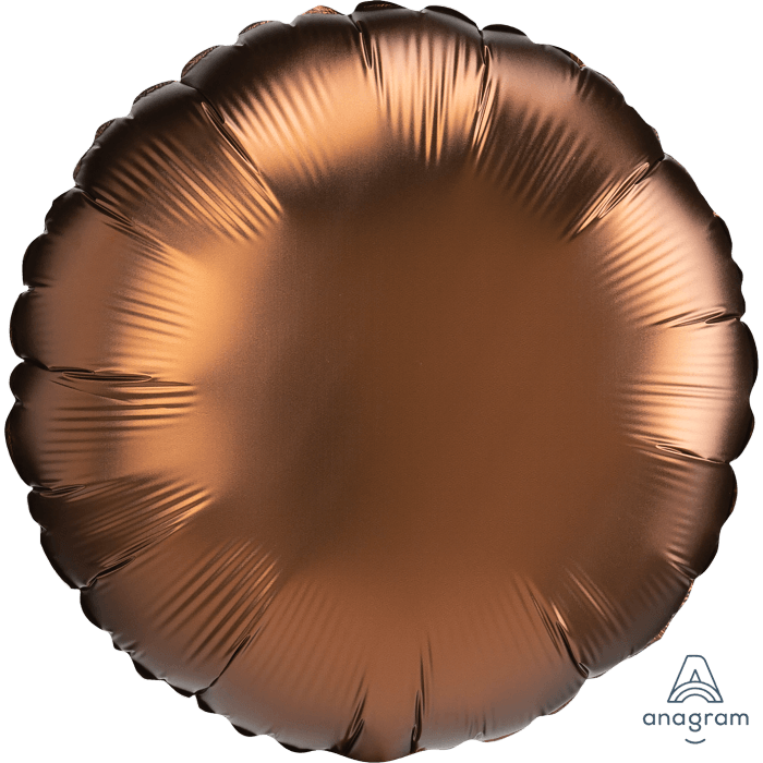 18" Satin Luxe Cocoa Circle - Lift balloons