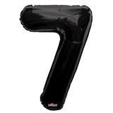 Number 7 Black Foil Balloon 34 inch - Lift balloons