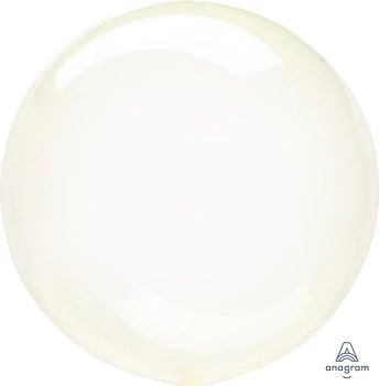 Bubble Crystal Clearz Yellow 18" - (Single Pack). 8285211 - Lift balloons