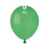 Solid Balloon Green A50-012   5 Inch - Lift balloons 