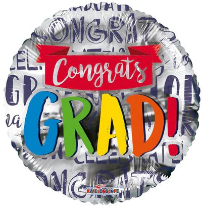 18" Congrats Grad! Banner Foil Balloon - (Single Pack). 85355-18 - Lift balloons