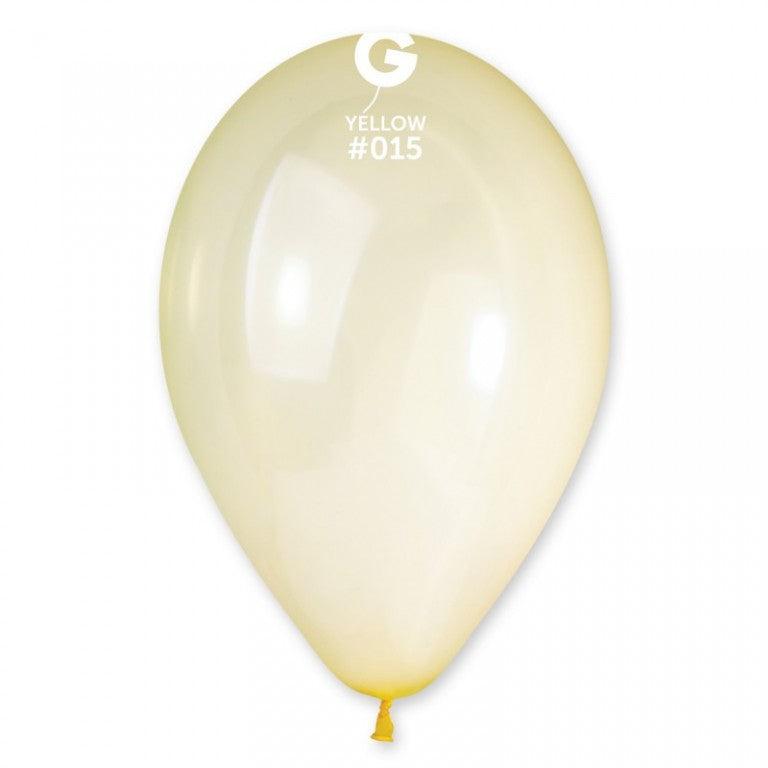 Crystal Balloon Yellow G120-015 13 inch - Lift balloons