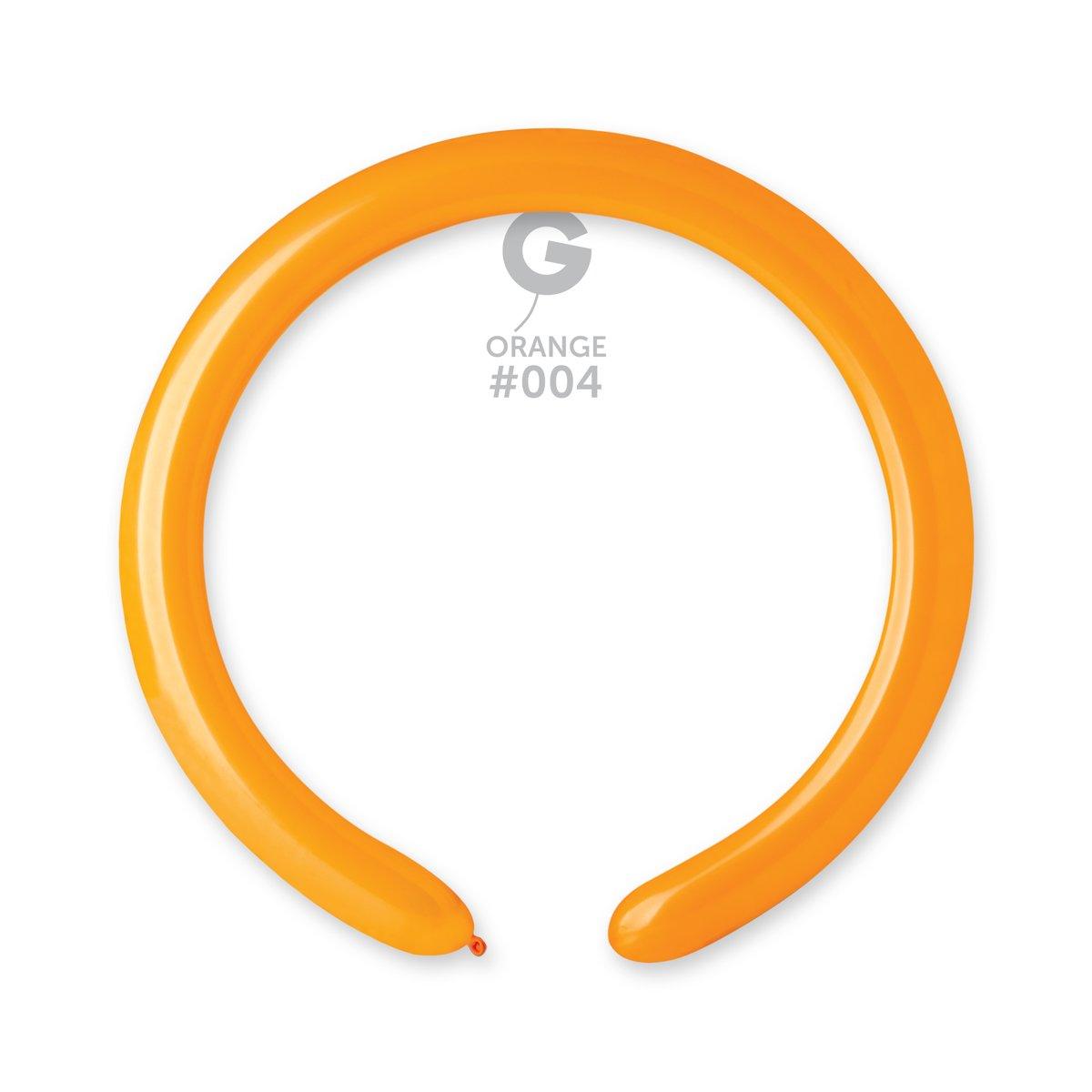Solid Balloon Orange D4(260)-004 2 inch - Lift balloons