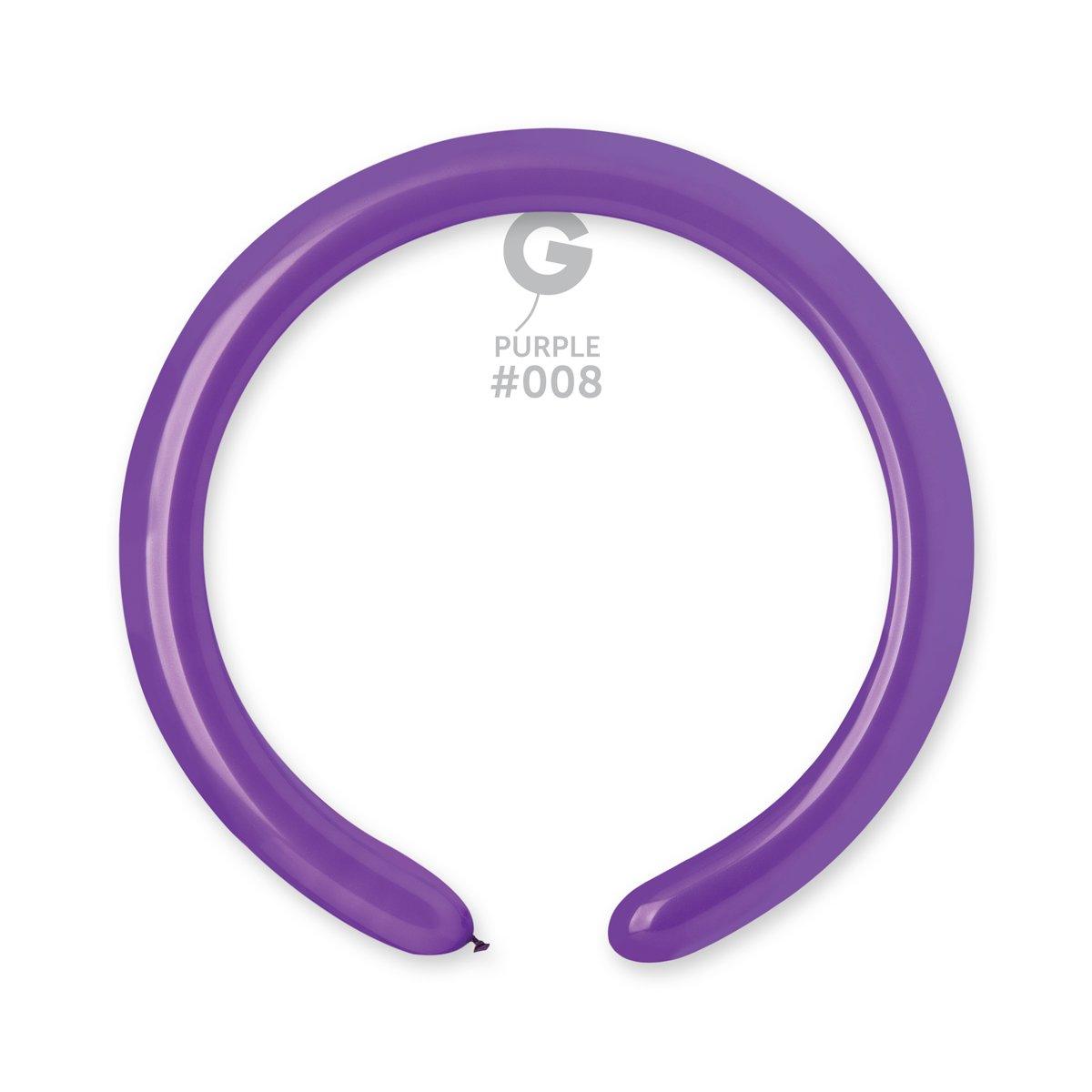 Solid Balloon Purple D4(260)-008 2 inch - Lift balloons