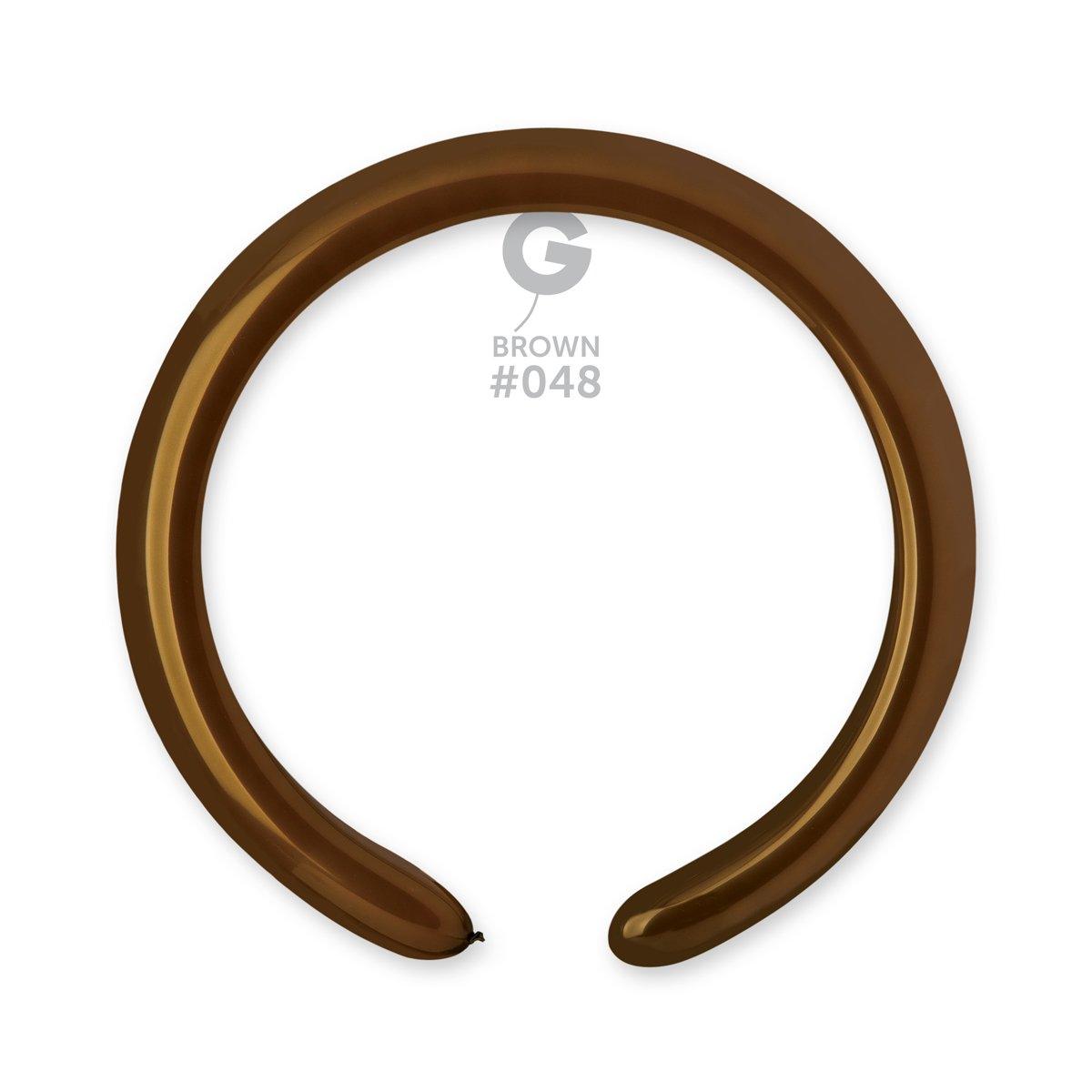 Solid Balloon Brown D4(260)-048 2 inch - Lift balloons