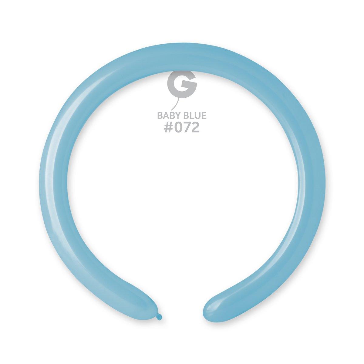 Solid Balloon Baby Blue D4(260)-072 2 inch - Lift balloons