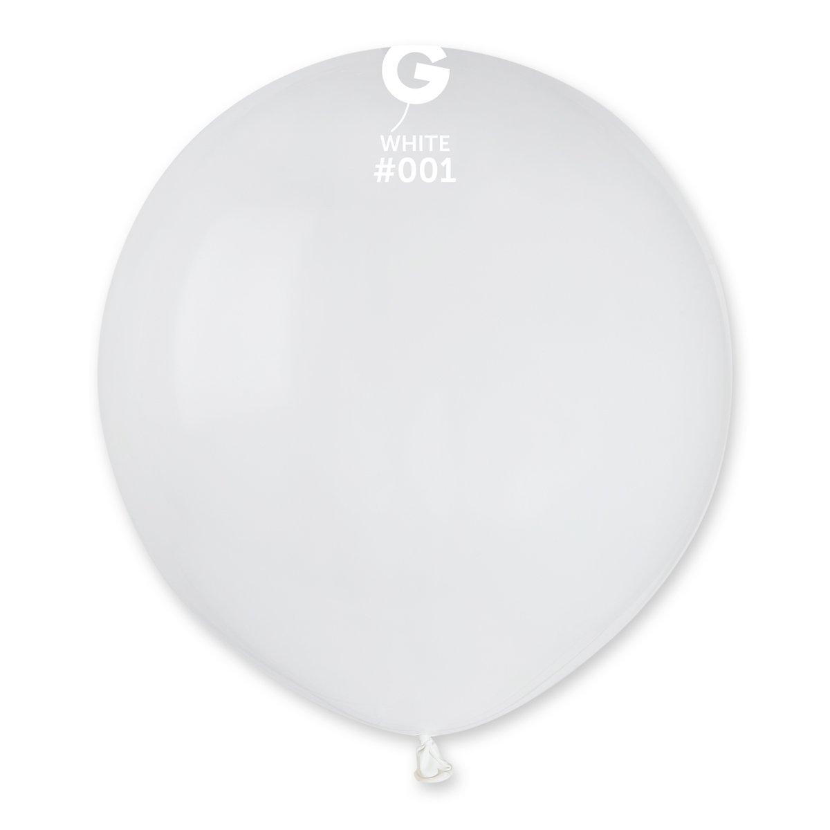 Solid Balloon White G150-001 19 Inch - Lift balloons