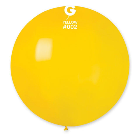 Solid Balloon Yellow G30-002    31 inch - Lift balloons 