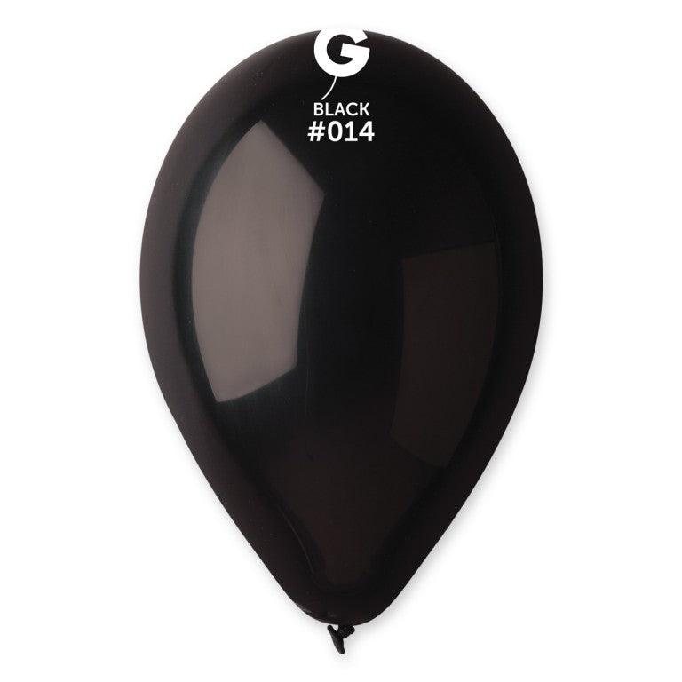 Solid Balloon Black G110-014 12 Inch - Lift balloons
