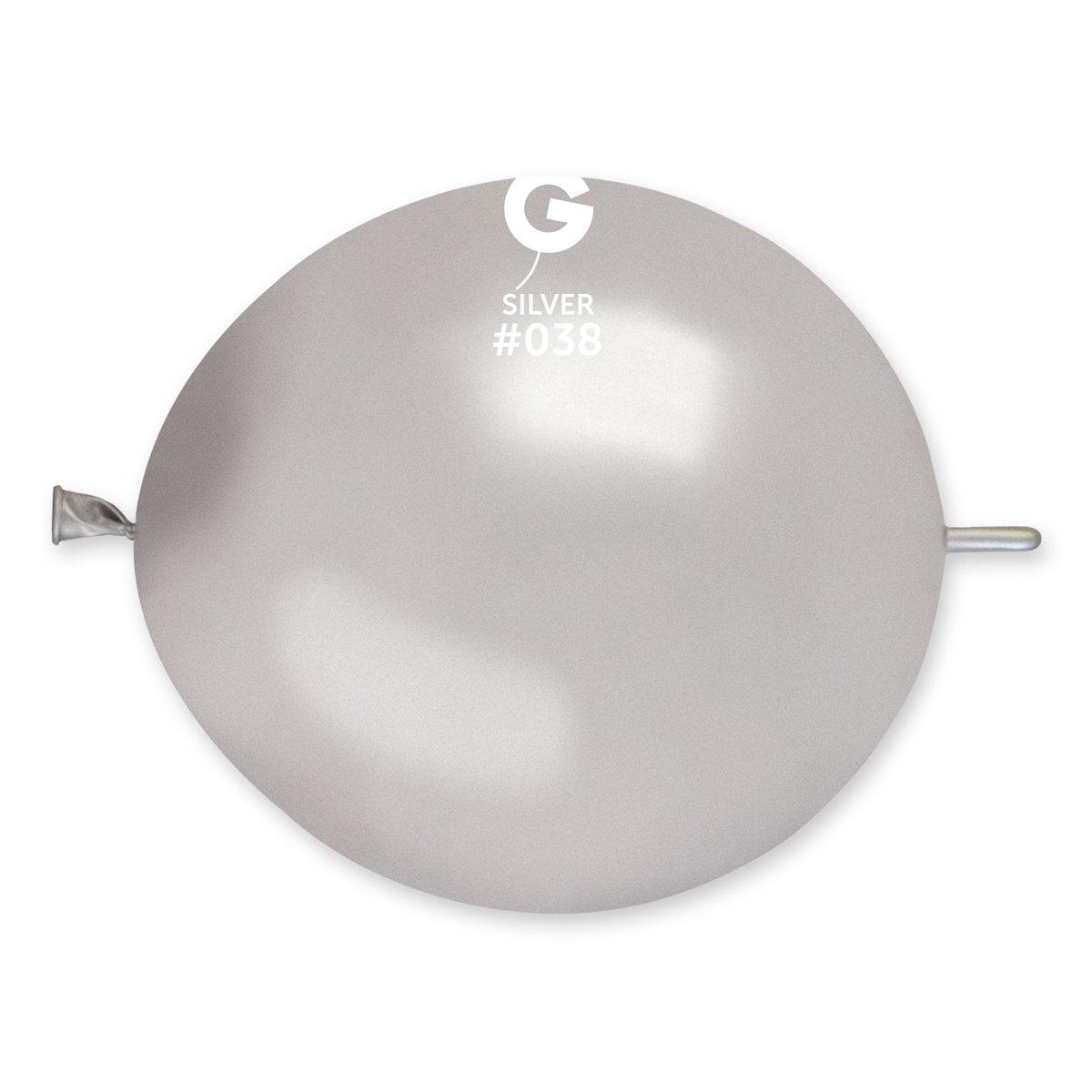 Metallic Balloon Silver GLM13-038 13 inch - Lift balloons