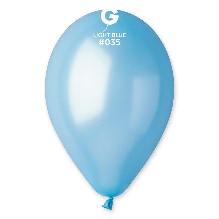 Metallic Balloon Light Blue GM110-035 12 Inch - Lift balloons