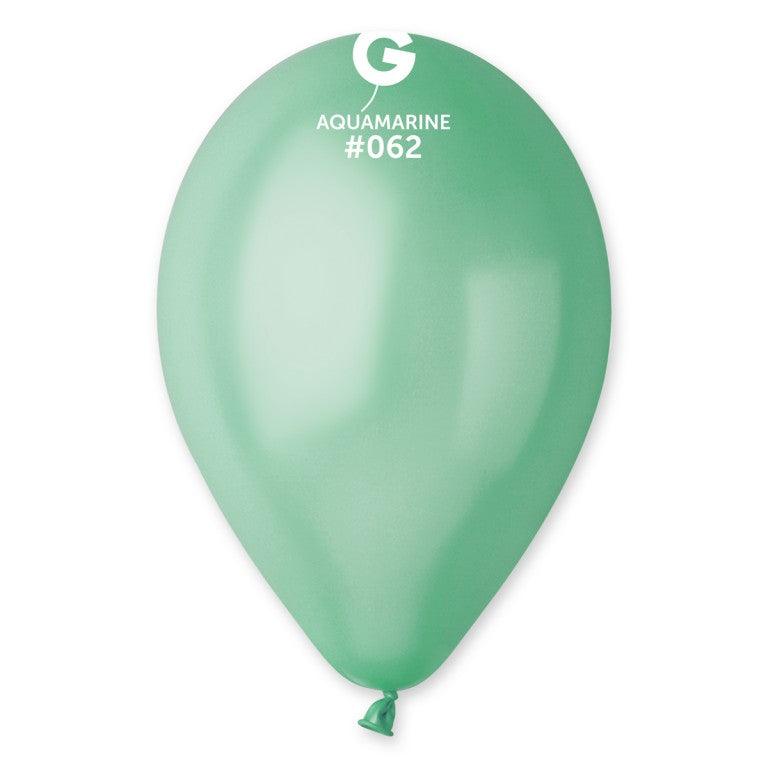 Metallic Balloon Aquamarine GM110-062   12 inch - Lift balloons 