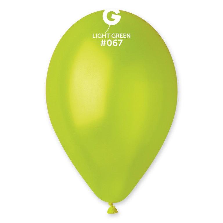 Metallic Balloon Light Green GM110-067 12 inch - Lift balloons