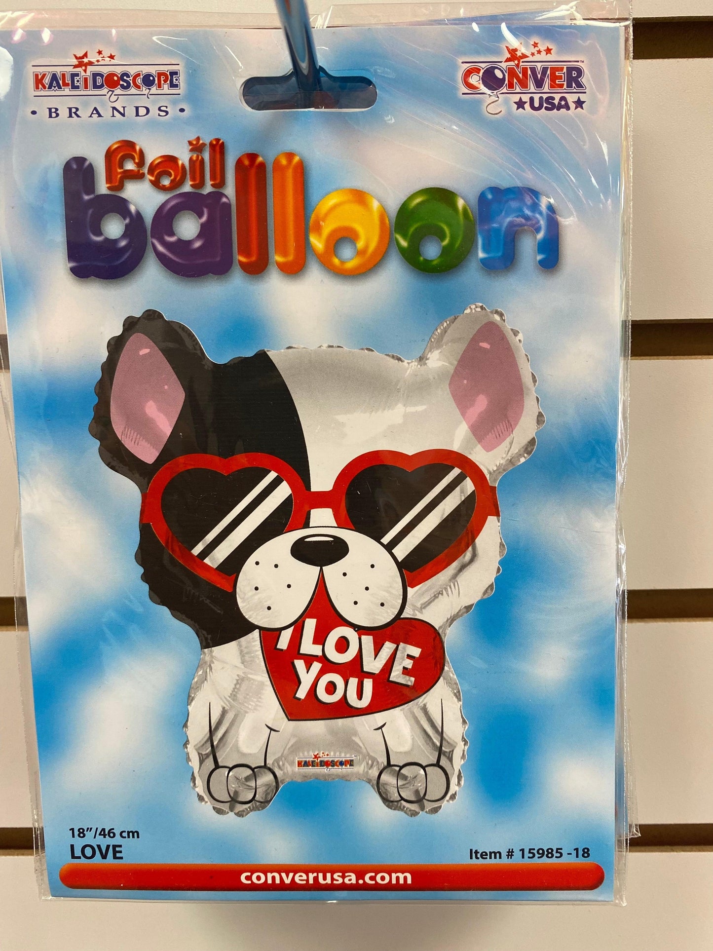 I Love You Dog With Glasses 18 inch - Lift balloons