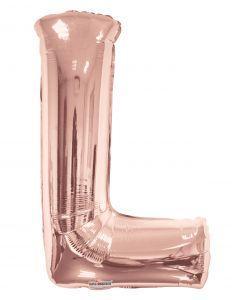 L Rose Gold Foil Letters 34 inch - Lift balloons
