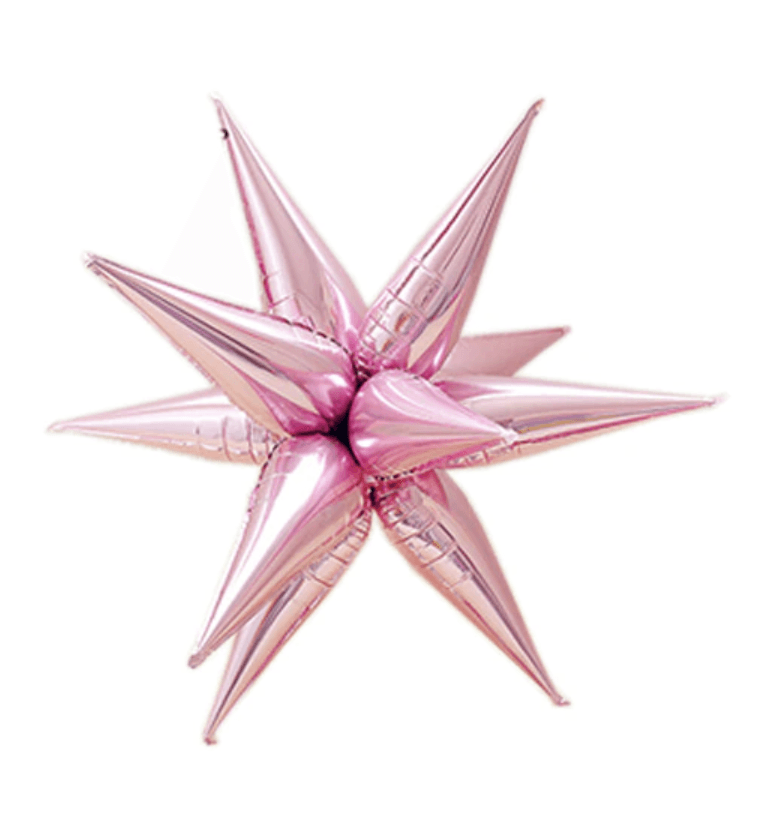 Starburst 3D Light Pink 40 inch - Lift balloons