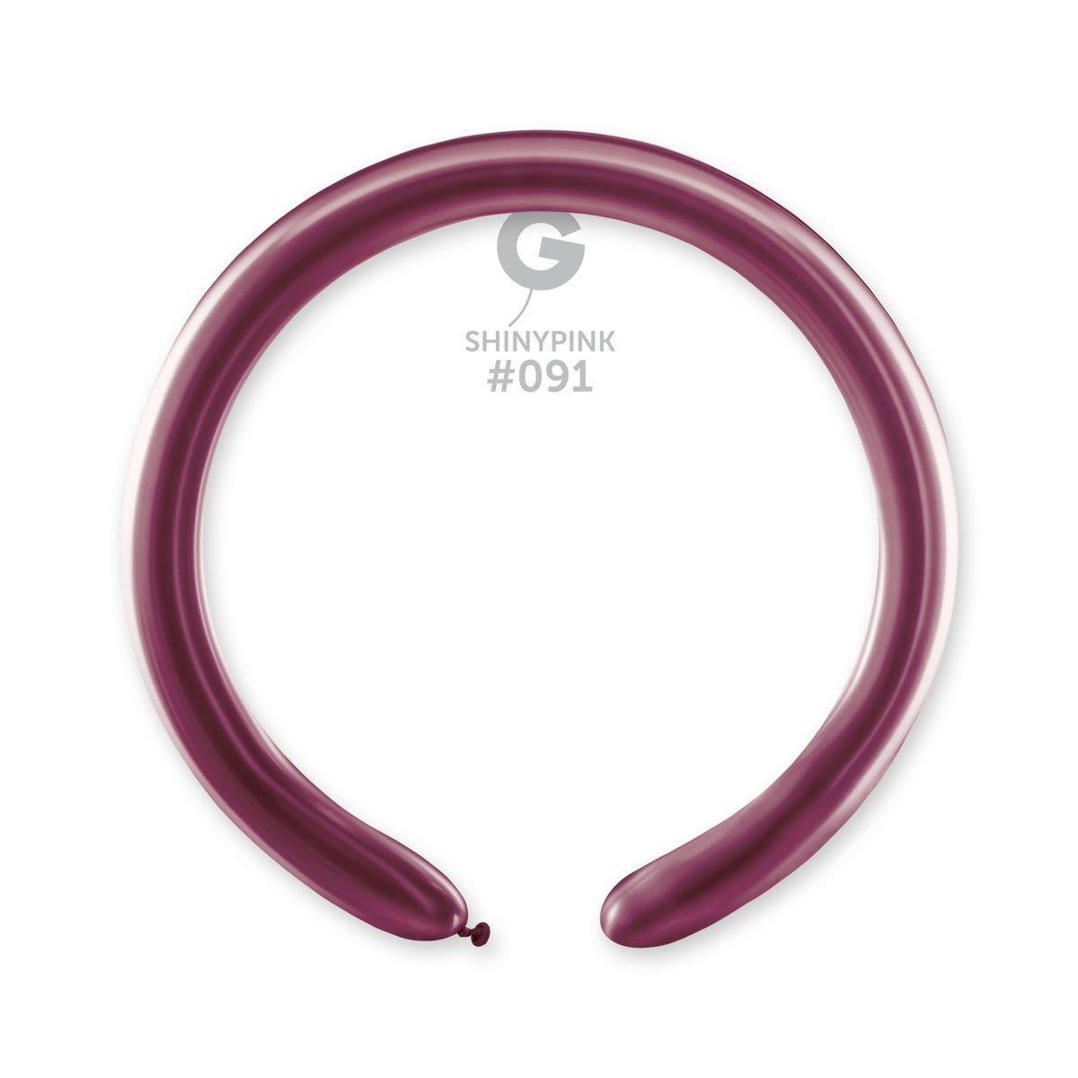 Shiny Rose Pink #091 Balloon DB4-091 (260). 2 inch - Lift balloons