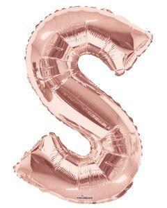 S Rose Gold Foil Letters 34 Inch - Lift balloons