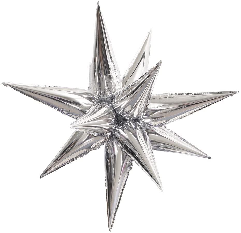 Starburst Silver 3D 40 Inch - Lift balloons