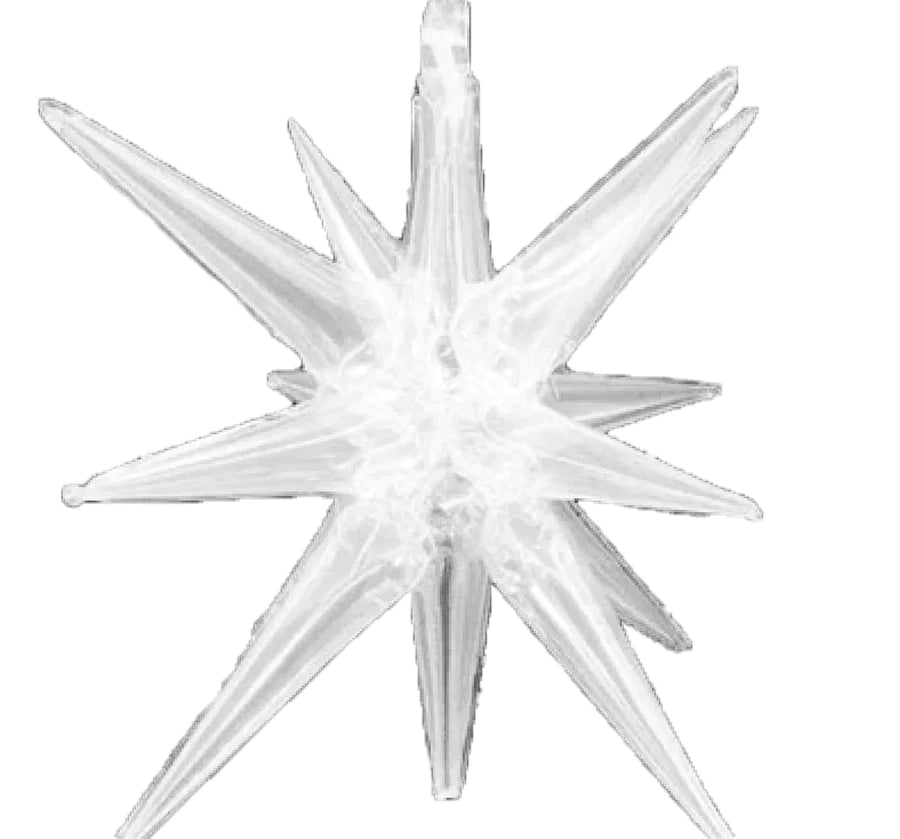 Starburst Transparent 3D Foil Balloon - 22" in.
