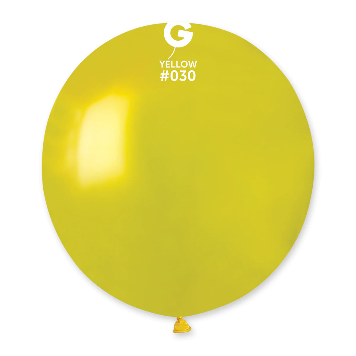 Metallic Balloon Yellow GM150-030 19 inch - Lift balloons