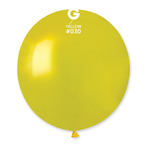 Metallic Balloon Yellow GM150-030 19 inch - Lift balloons 