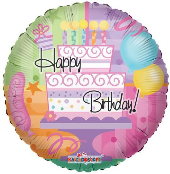 Cake Birthday Themed Foil Balloon - 18" inch - Lift balloons