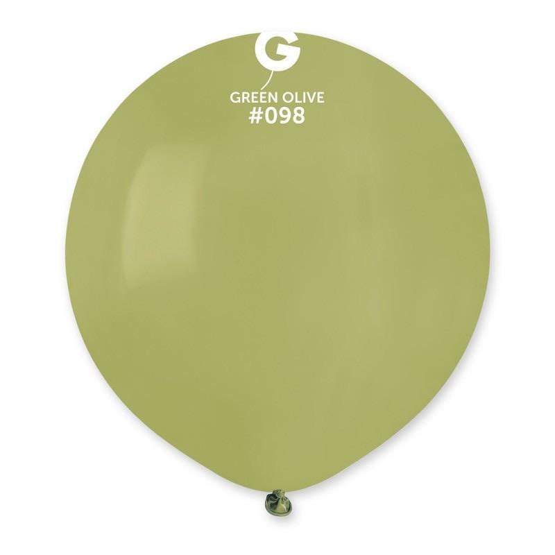Solid Balloon Olive Green G150-098 19 inch - Lift balloons