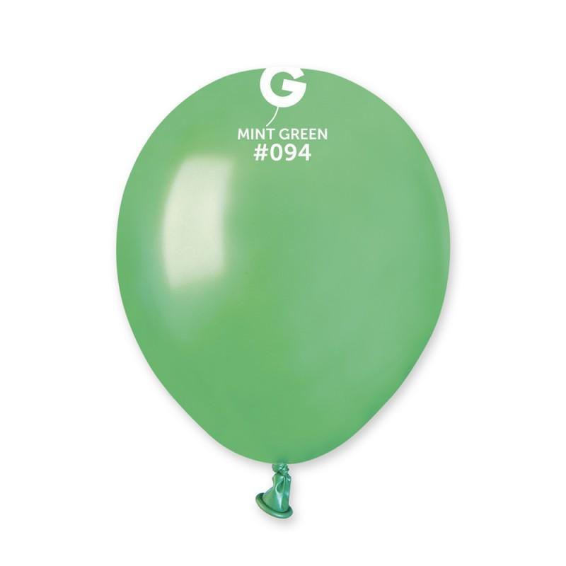 Metallic Balloon Mint Green AM50-094 5 inch - Lift balloons