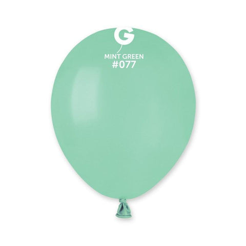 Solid Balloon Mint Green A50-077  5 inch - Lift balloons 