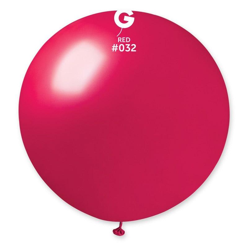 Metallic Balloon Red GM30-032. 31 inch - Lift balloons