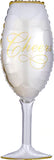 Bubbly Wine Glass 14" x 38" - (Single Pack). 0619501 - Lift balloons 