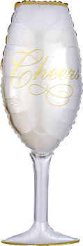 Bubbly Wine Glass 14" x 38" - (Single Pack). 0619501 - Lift balloons 