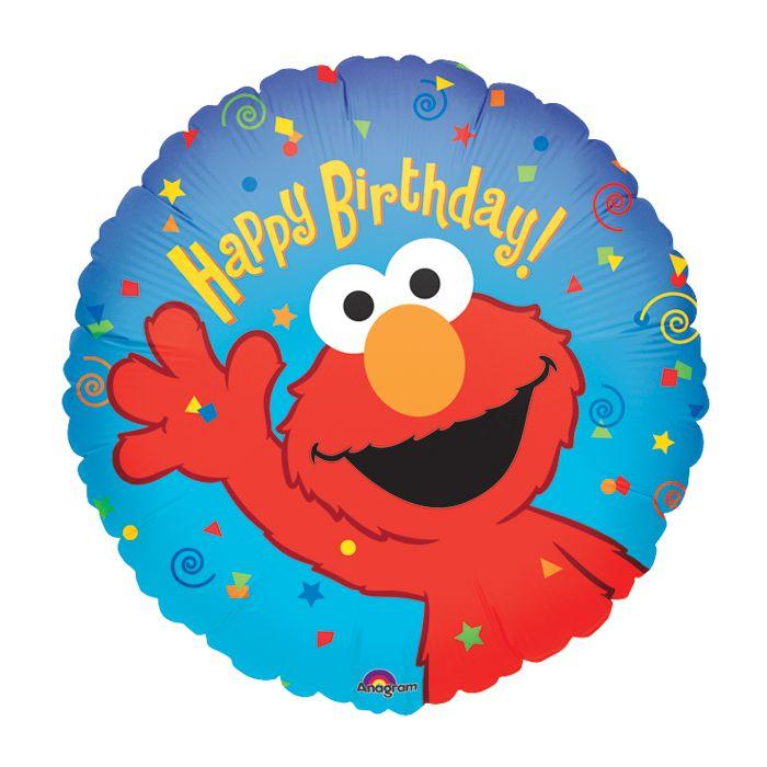 18" Elmo B'day Pkg - Lift balloons 