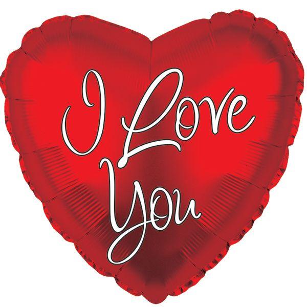 18" Script I Love You - Lift balloons 