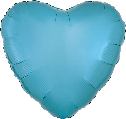 Caribbean Blue Decorator Heart 17" - (Single Pack). 2301801 - Lift balloons 