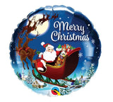 18" Merry Christmas Santa - Lift balloons 