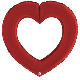 Linking Heart Red 32" - (Single Pack). 25084 - Lift balloons 