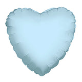 Heart Light Blue Shaped 4" (Flat). 34100-04