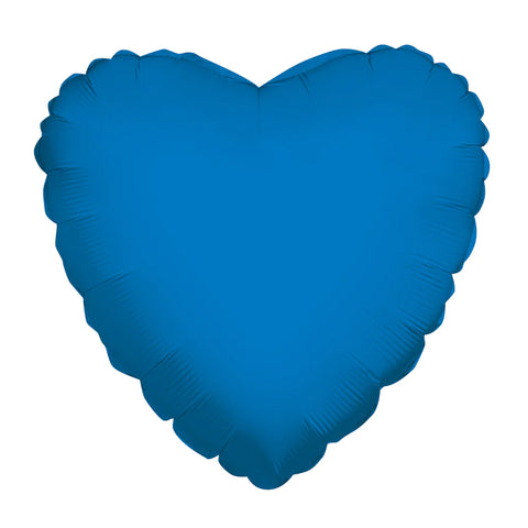Heart Royal Blue Shaped 4" (Flat). 34101-04